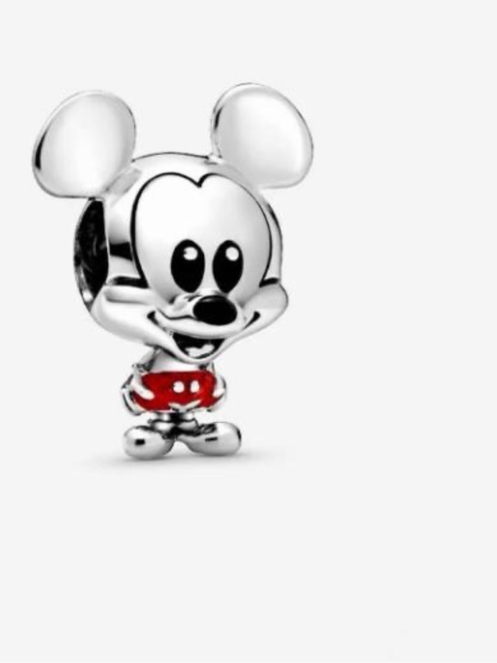 Silver & Red Mickey Mouse Charm